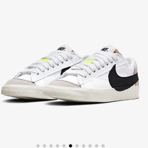 Nike Blazer Low '77 Jumbo suede-trimmed leather sneakers size 6.5